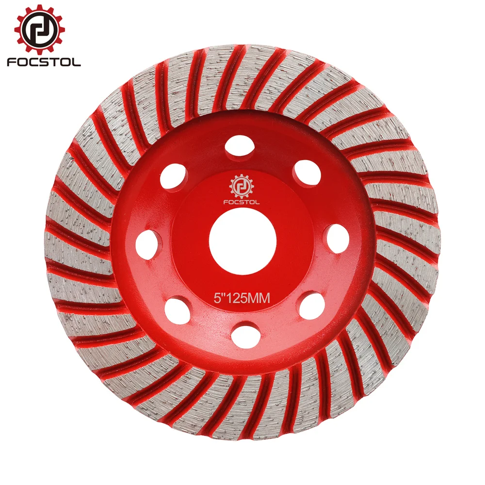 FOCSTOL 1pc Dia 125mm Diamond Grinding Wheel for Concrete Granite Marble Masonry 5inch Grinding Cup Wheel Sanding Disc
FOCSTOL 1pc Dia 125mm Diamond Grinding Wheel for Concrete Granite Marble Masonry 5inch Grinding Cup Wheel Sanding Disc