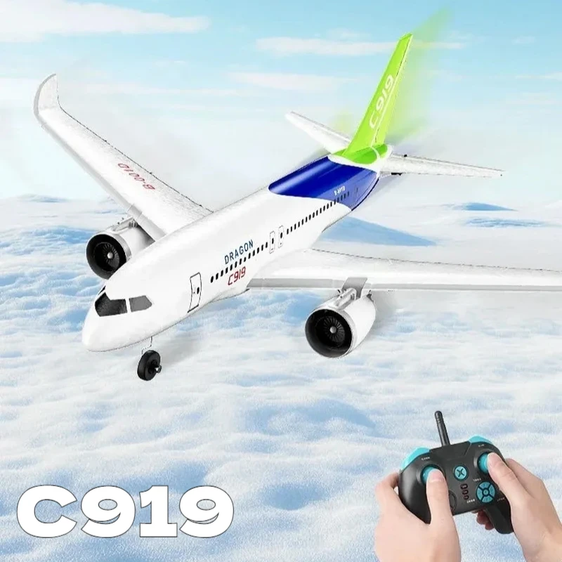 Three-Channel Remote Control Civilian Plane C919 Remote Control Aircraft Fixed-Wing Foam Glider Model Airplane Tea
Three-Channel Remote Control Civilian Plane C919 Remote Control Aircraft Fixed-Wing Foam Glider Model Airplane Tea