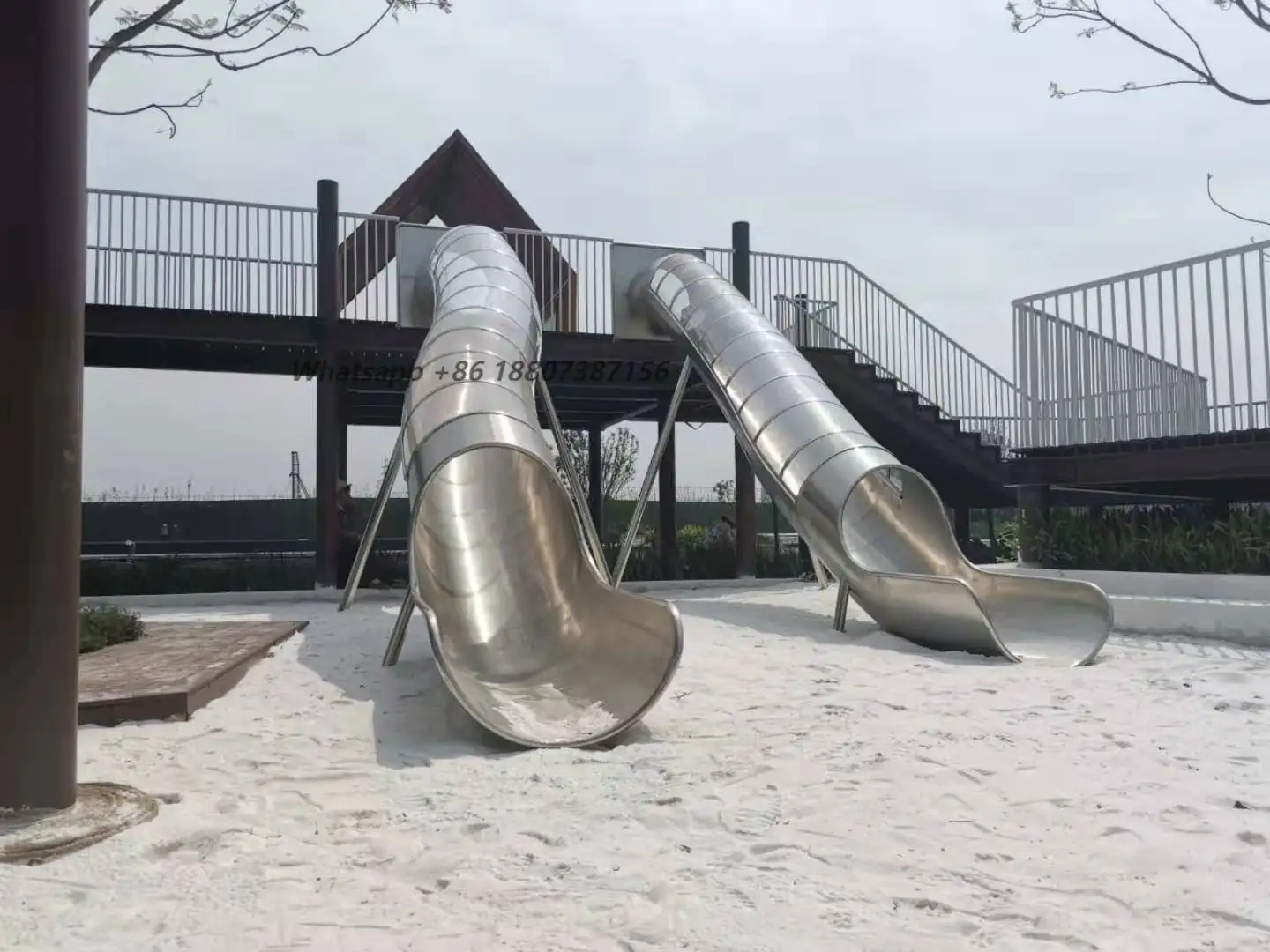 Производитель уличных игровых комплексов: Изогнутая горка из нержавеющей стали на заказ, прочное оборудование для детских площадок
Производитель уличных игровых комплексов: Изогнутая горка из нержавеющей стали на заказ, прочное оборудование для детских площадок