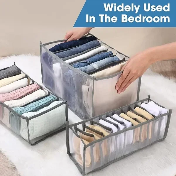 14 Pcs 6 Different Sizes Upgraded Wardrobe Clothes Organizer Jeans Organizer for Closet Foldable
14 Pcs 6 Different Sizes Upgraded Wardrobe Clothes Organizer Jeans Organizer for Closet Foldable