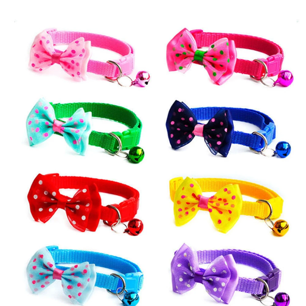 Adjustable Durable Pet Collar - Cute Bow & Bell Design for Cats/Dogs All-Season Use
Adjustable Durable Pet Collar - Cute Bow & Bell Design for Cats/Dogs All-Season Use