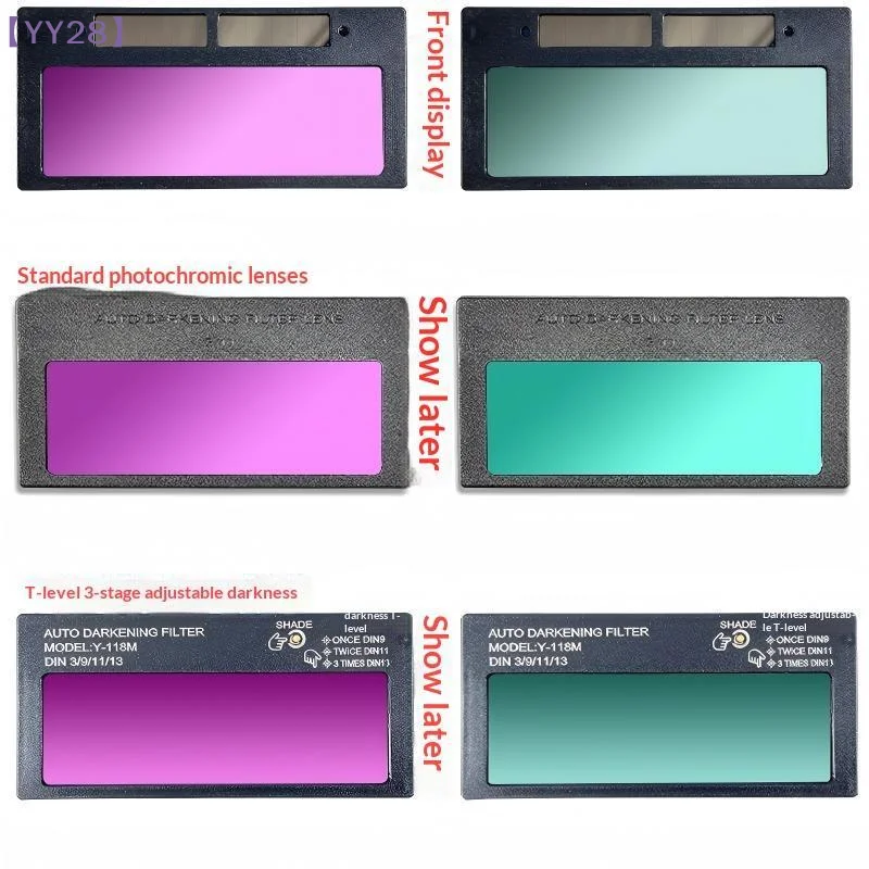 【YY28】Solar Powered Auto Darkening Welding Lens With Instant Dimming Clear View Goggles For MIG TIG MMA Welding Work{Y}
【YY28】Solar Powered Auto Darkening Welding Lens With Instant Dimming Clear View Goggles For MIG TIG MMA Welding Work{Y}