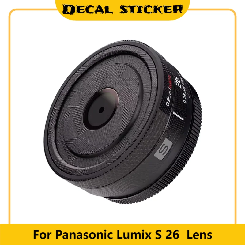 For Lumix S 26 F8 Lens Decal Skin for Panasonic S 26 F8 Lens Stickers 26f8 Wrap Cover S-R26 Protector
For Lumix S 26 F8 Lens Decal Skin for Panasonic S 26 F8 Lens Stickers 26f8 Wrap Cover S-R26 Protector