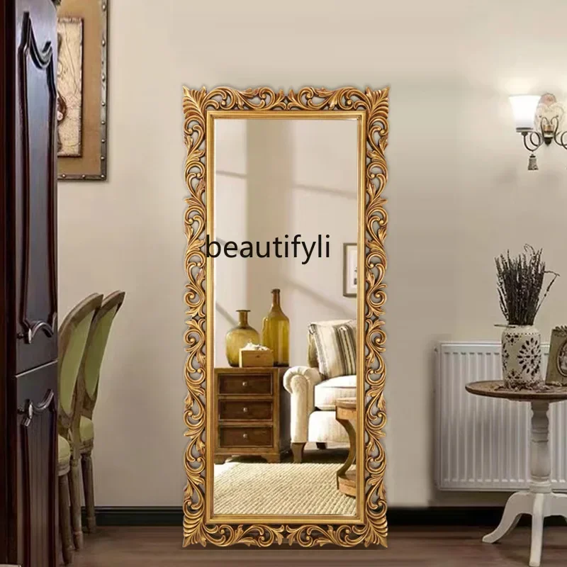 SS ss7486 Hollow carved French retro full-body mirror European dressing, home wall-mounted large mirror clothing store
SS ss7486 Hollow carved French retro full-body mirror European dressing, home wall-mounted large mirror clothing store