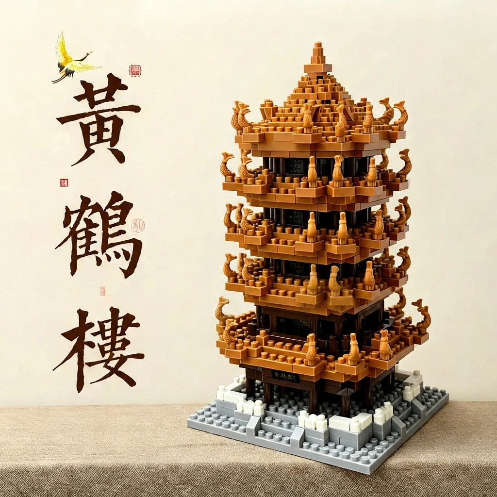Yellow Crane Tower 3D Puzzle Building Blocks 752pcs Chinese Architecture Landmark Model DIY Micro Bricks Adult Gift Home Decor
Yellow Crane Tower 3D Puzzle Building Blocks 752pcs Chinese Architecture Landmark Model DIY Micro Bricks Adult Gift Home Decor