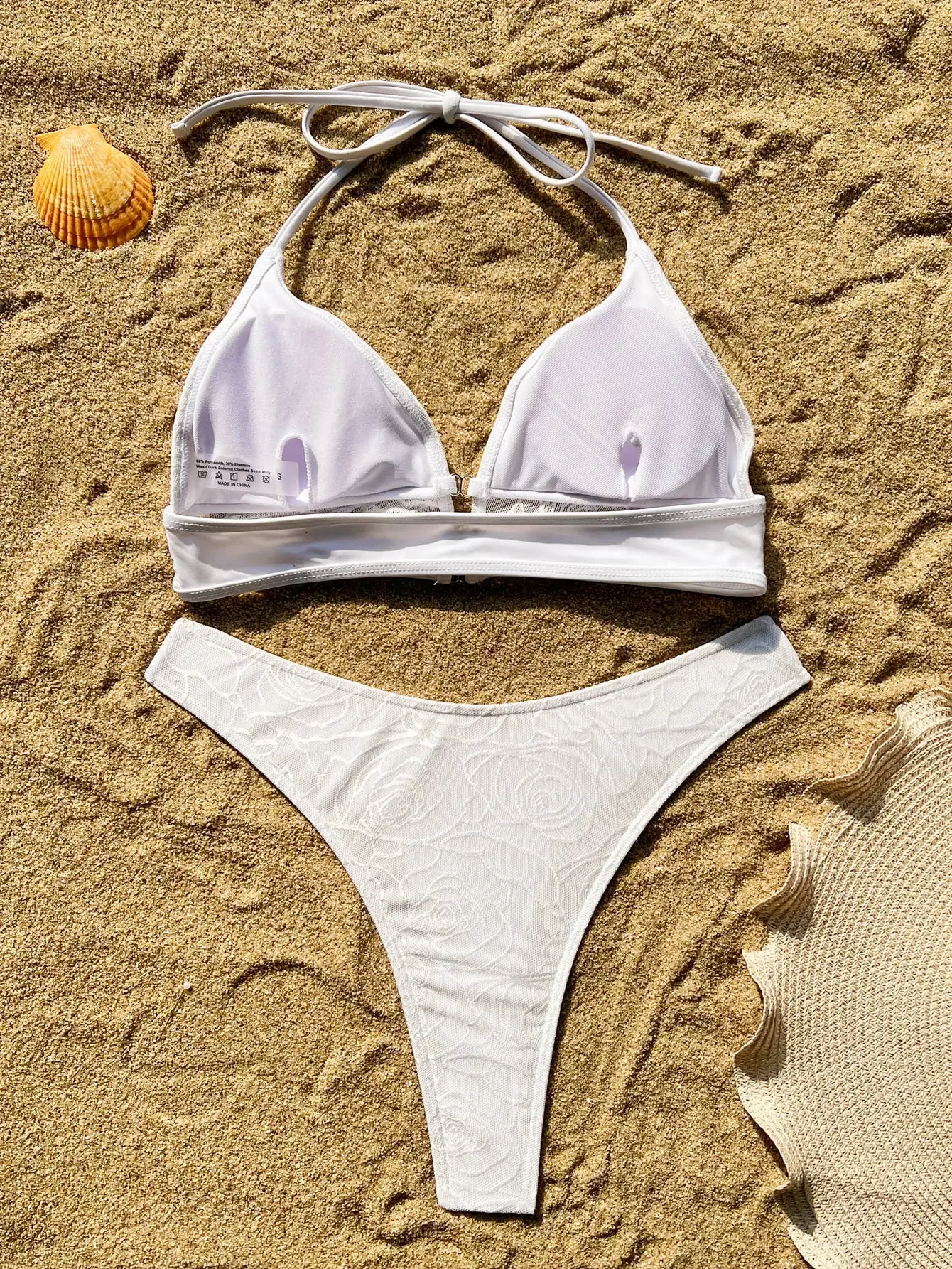 sexy white floral print mesh halter bikini set two pieces push up high waist thong swimsuit bathing suit swimwear biquini bakini
sexy white floral print mesh halter bikini set two pieces push up high waist thong swimsuit bathing suit swimwear biquini bakini