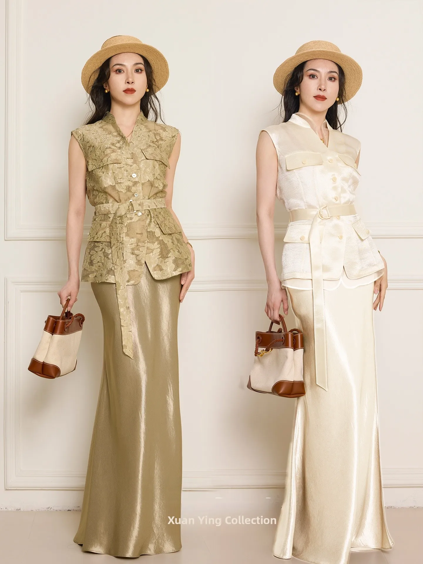 Xuan Ying Collection Light Silk Texture Diagonal Pattern 100% Acetate High Waist Long Skirt Commute Fish Tail Half Skirt
Xuan Ying Collection Light Silk Texture Diagonal Pattern 100% Acetate High Waist Long Skirt Commute Fish Tail Half Skirt