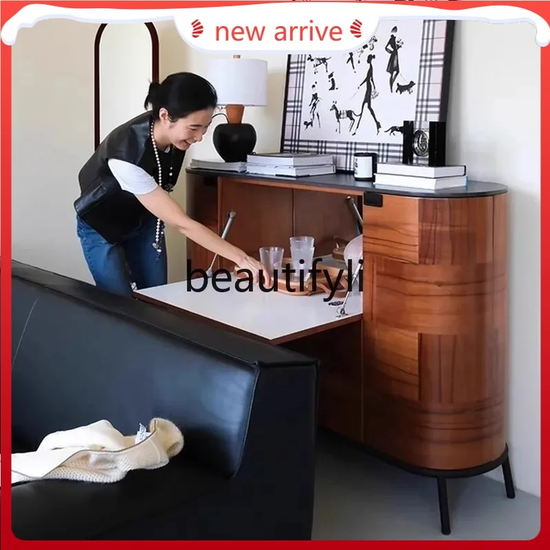 D2520 Medieval style bucket cabinet, living room storage, dining side cabinet, apple wood grain rock slab, secret cabinet
D2520 Medieval style bucket cabinet, living room storage, dining side cabinet, apple wood grain rock slab, secret cabinet