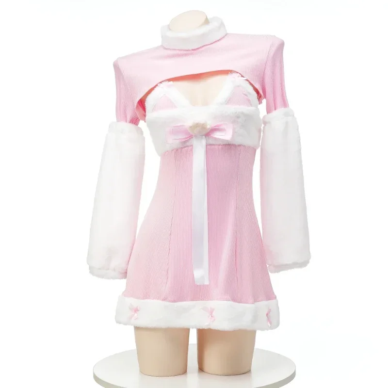 Sexy Plush Cute Girl Pink Dress Anime Loli Hip Skirt Halloween Festival Party Uniform Cat Stage Nightclub Role Play Costume New
Sexy Plush Cute Girl Pink Dress Anime Loli Hip Skirt Halloween Festival Party Uniform Cat Stage Nightclub Role Play Costume New