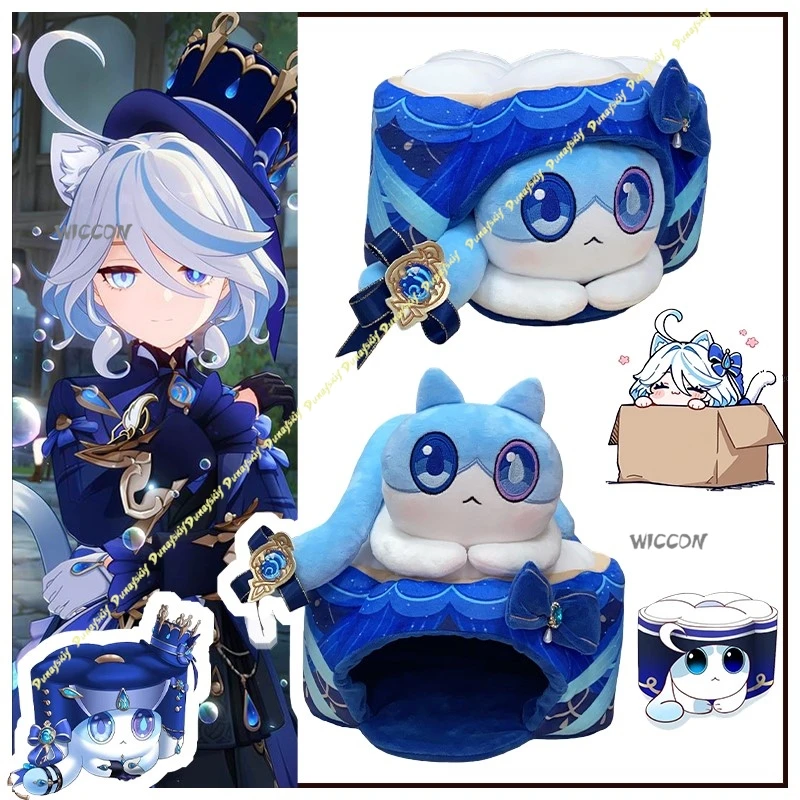 Игра Genshin Impact, костюмы для косплея Furina de Fontaine, милый синий реквизит, костюм для девочек, подарок с бантом, кошачий торт, гнездо, плюшевая одежда, Рождество
Игра Genshin Impact, костюмы для косплея Furina de Fontaine, милый синий реквизит, костюм для девочек, подарок с бантом, кошачий торт, гнездо, плюшевая одежда, Рождество