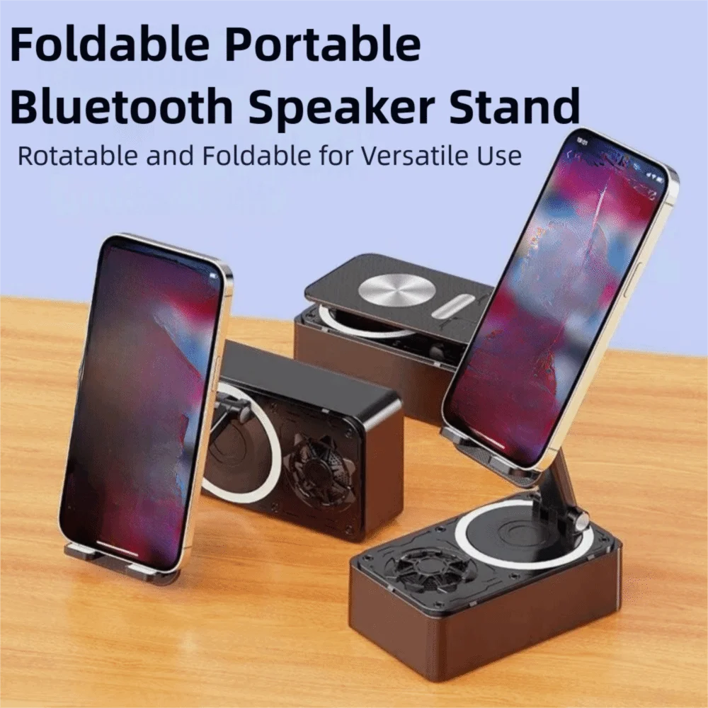 4-in-1 Phone Holder Stand Anti-Slip Pads 360° Rotating Wireless Bluetooth speaker Foldable 3D Stereo Sound
4-in-1 Phone Holder Stand Anti-Slip Pads 360° Rotating Wireless Bluetooth speaker Foldable 3D Stereo Sound