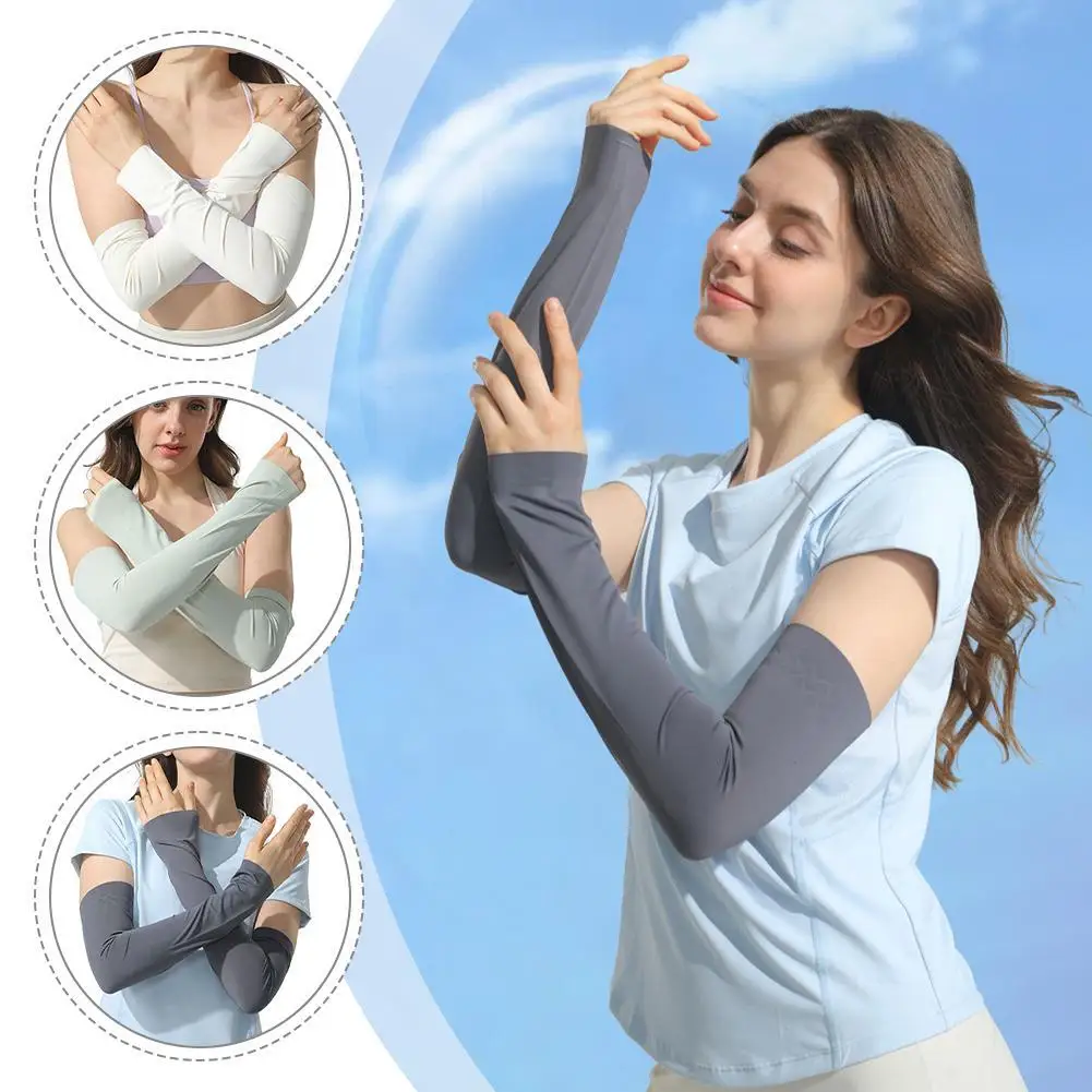 Ice Silk Cooling Sun Protection Arm Sleeves High Elastic UV Blocking Muff For Men Women Outdoor Sports Cycling Arm Sleeves 1pair
Ice Silk Cooling Sun Protection Arm Sleeves High Elastic UV Blocking Muff For Men Women Outdoor Sports Cycling Arm Sleeves 1pair