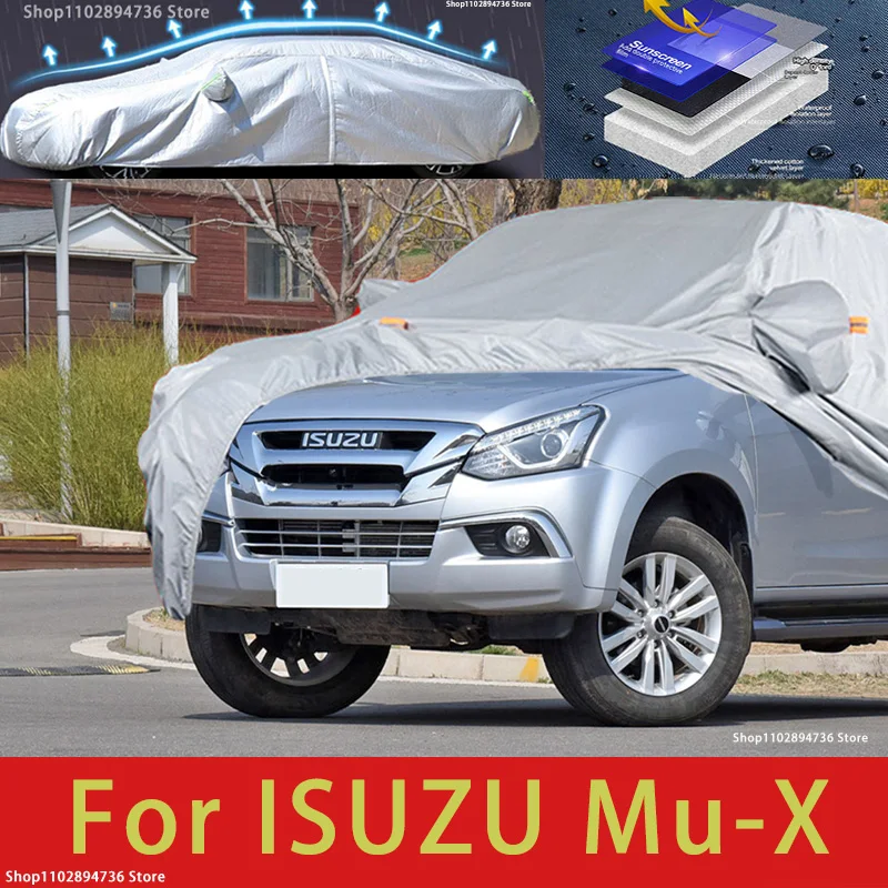 For ISUZU Mu-X Car protective cover, sun protection, cooling protection, car clothing, car paint protection auto
For ISUZU Mu-X Car protective cover, sun protection, cooling protection, car clothing, car paint protection auto