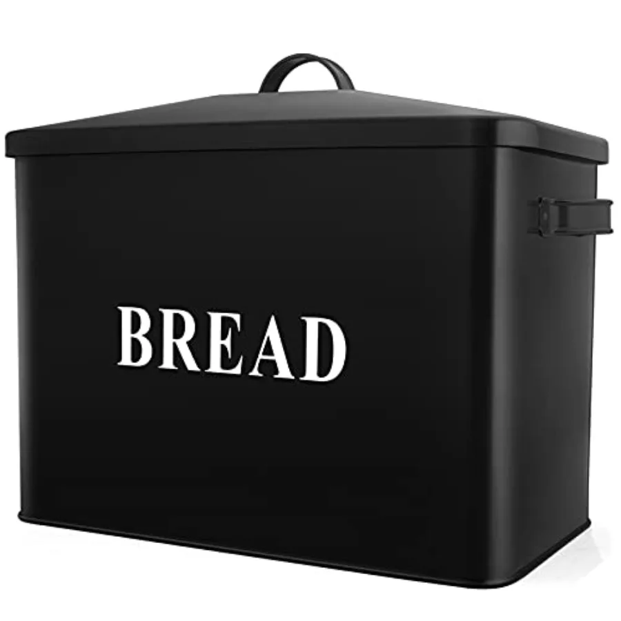Extra Large Bread Box with Lid Metal Bread Storage Container for Farmhouse Kitchen Countertop 13.1" X 11.81" X 7.2" Inch for Ho
Extra Large Bread Box with Lid Metal Bread Storage Container for Farmhouse Kitchen Countertop 13.1" X 11.81" X 7.2" Inch for Ho