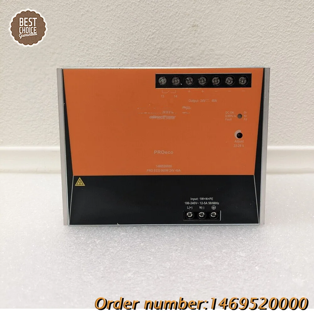 Промышленные детали 1469520000 Для Weidmuller PRO ECO 960W 24V 40A Импульсный источник питания
Промышленные детали 1469520000 Для Weidmuller PRO ECO 960W 24V 40A Импульсный источник питания