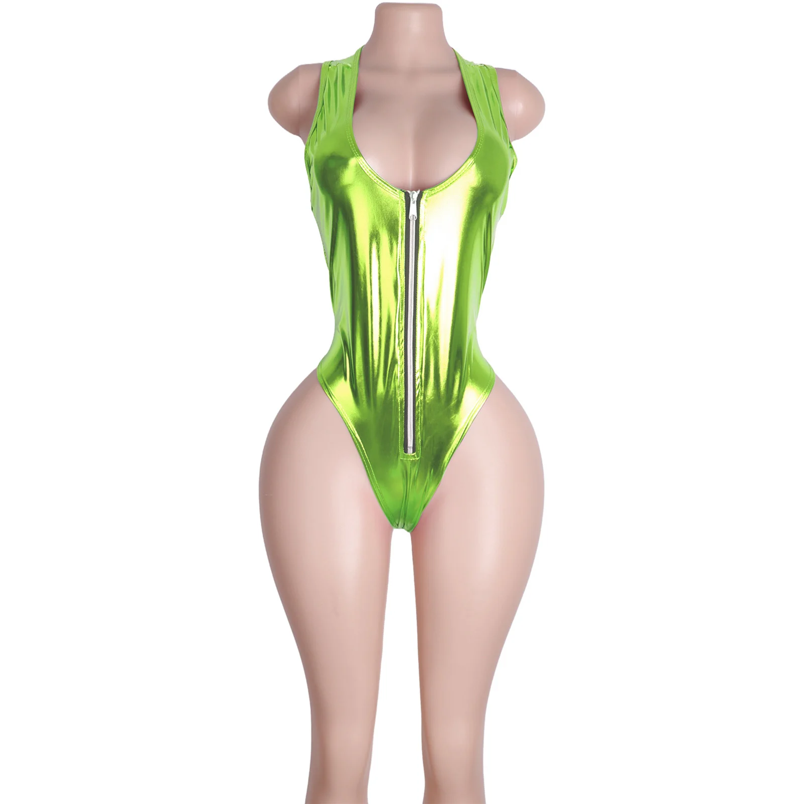 Zipper Thong One-Piece Sleeveless Rhinestone Bodysuits Stripper Performance Wear Clubwear Exotic Dancewear Festival Outfits
Zipper Thong One-Piece Sleeveless Rhinestone Bodysuits Stripper Performance Wear Clubwear Exotic Dancewear Festival Outfits