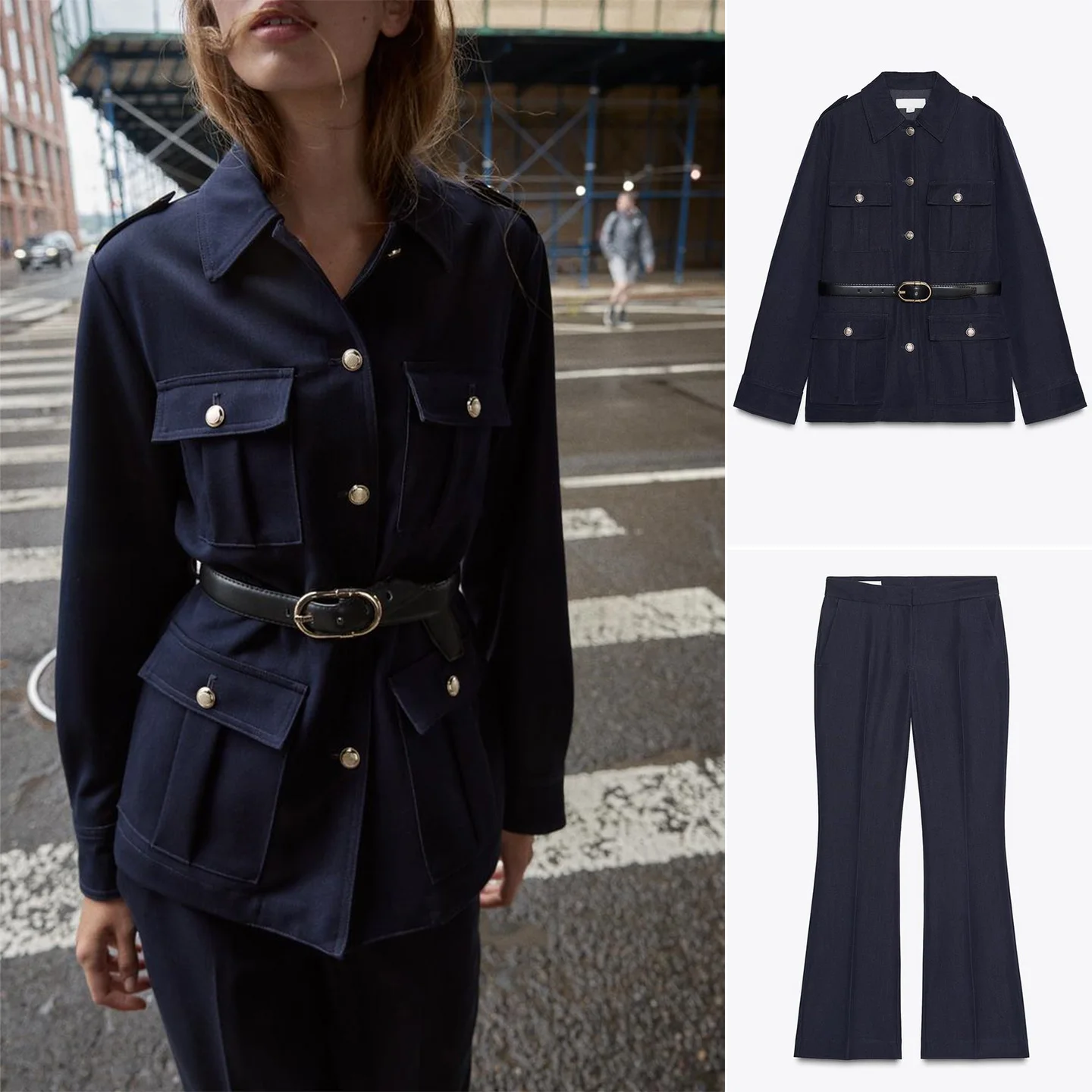 Свободный крой Long Sve irt с нагрудником, повседневные прямые брюки, комплект из двух предметов для женщин, осенняя верхняя одежда Faion
Свободный крой Long Sve irt с нагрудником, повседневные прямые брюки, комплект из двух предметов для женщин, осенняя верхняя одежда Faion