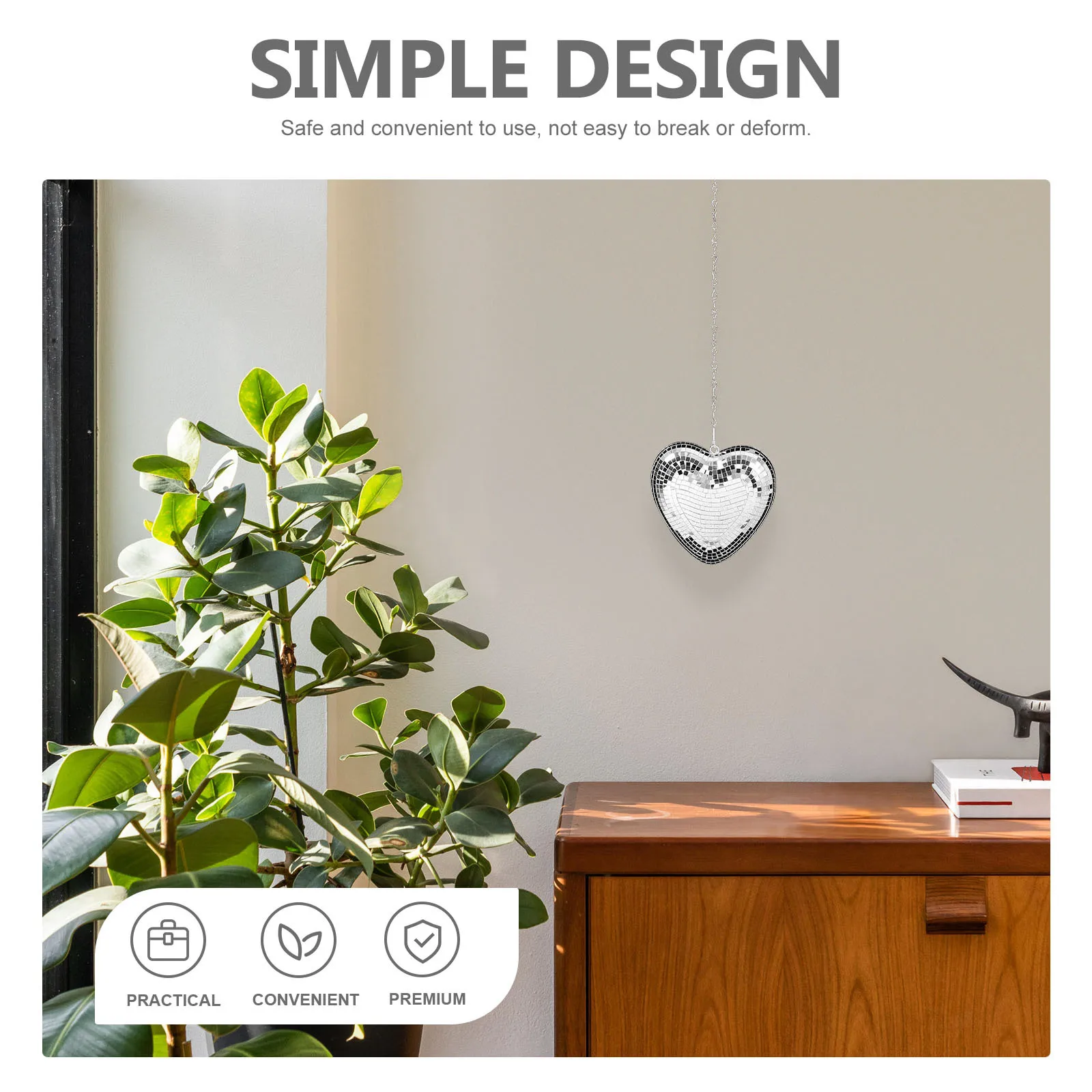 Heart Shaped Hanging Disco Ball Mirror Surface Sparkling Party Decoration for Wedding Birthday Club Pub Hanging Disco Ball
Heart Shaped Hanging Disco Ball Mirror Surface Sparkling Party Decoration for Wedding Birthday Club Pub Hanging Disco Ball