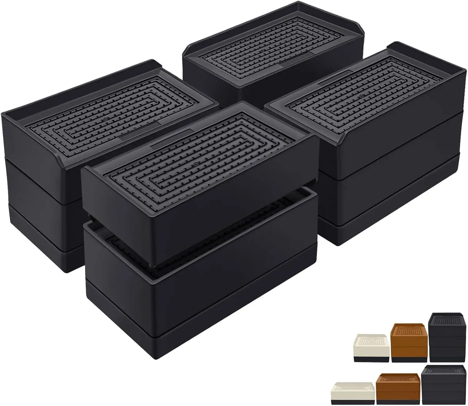 Rectangle Bed Risers, 3 Inch Heavy Duty Adjustable Furniture Risers for Bed Sofa Table and Couch Lift,Support Up to 1,300 Lbs (4
Rectangle Bed Risers, 3 Inch Heavy Duty Adjustable Furniture Risers for Bed Sofa Table and Couch Lift,Support Up to 1,300 Lbs (4