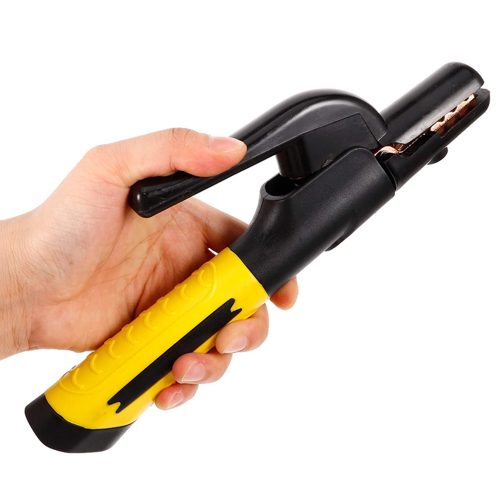 Heavy Duty Welding Electrode Holder Sturdy Copper Construction Dual-Color Handle Efficient Stable Current Workshop Use
Heavy Duty Welding Electrode Holder Sturdy Copper Construction Dual-Color Handle Efficient Stable Current Workshop Use