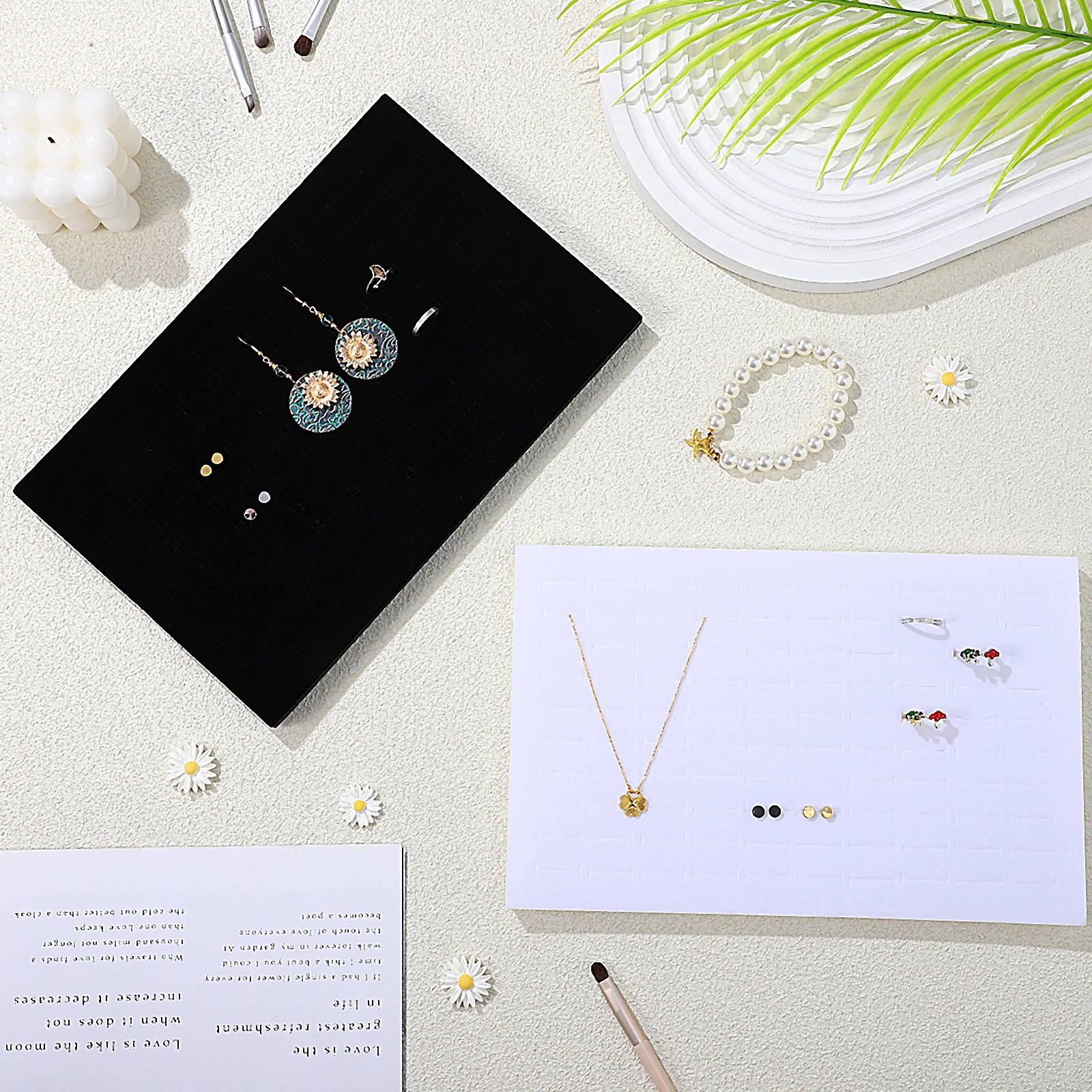 10Pcs Jewelry Display Pad Ring Insert Tray Soft Sponge Mat with 100 Slots for Rings Earrings Ring Display Jewelry Box Insert Pad
10Pcs Jewelry Display Pad Ring Insert Tray Soft Sponge Mat with 100 Slots for Rings Earrings Ring Display Jewelry Box Insert Pad