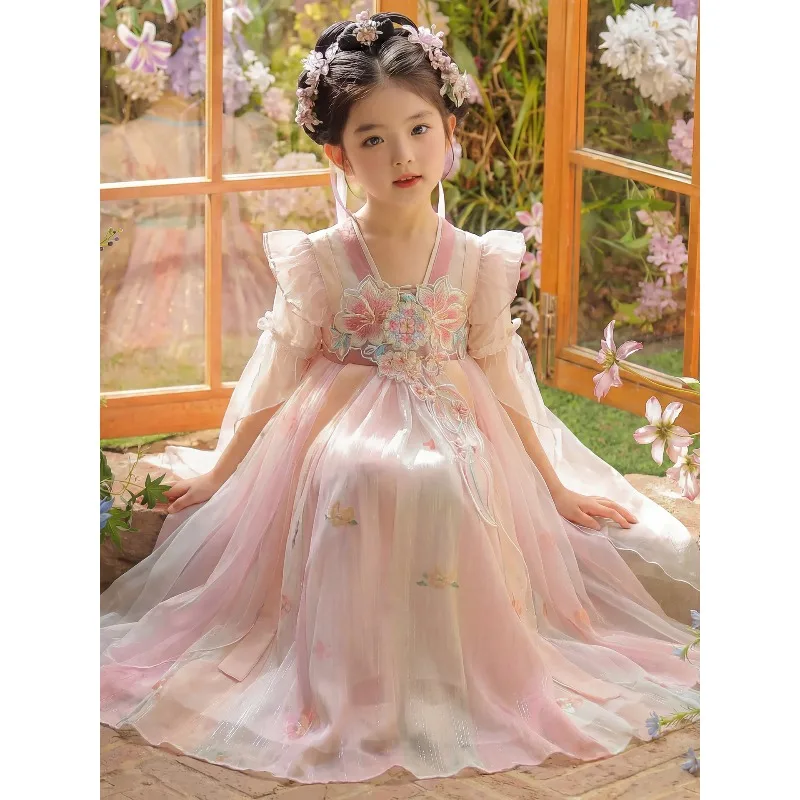 Hanfu girls' summer 2026 new children's Chinese style ancient style
Hanfu girls' summer 2026 new children's Chinese style ancient style