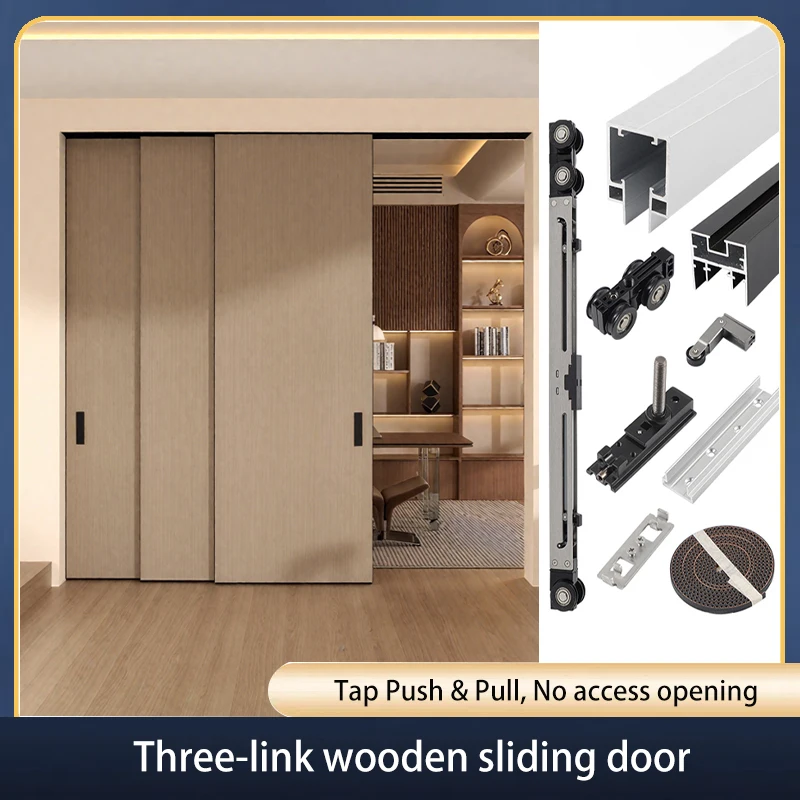 Linear Micro-Slit Wooden Door Three-Four Linkage Sliding Door Hanging Sliding Track Two-Way Buffer Three-Rail Linkage Slide Rail
Linear Micro-Slit Wooden Door Three-Four Linkage Sliding Door Hanging Sliding Track Two-Way Buffer Three-Rail Linkage Slide Rail