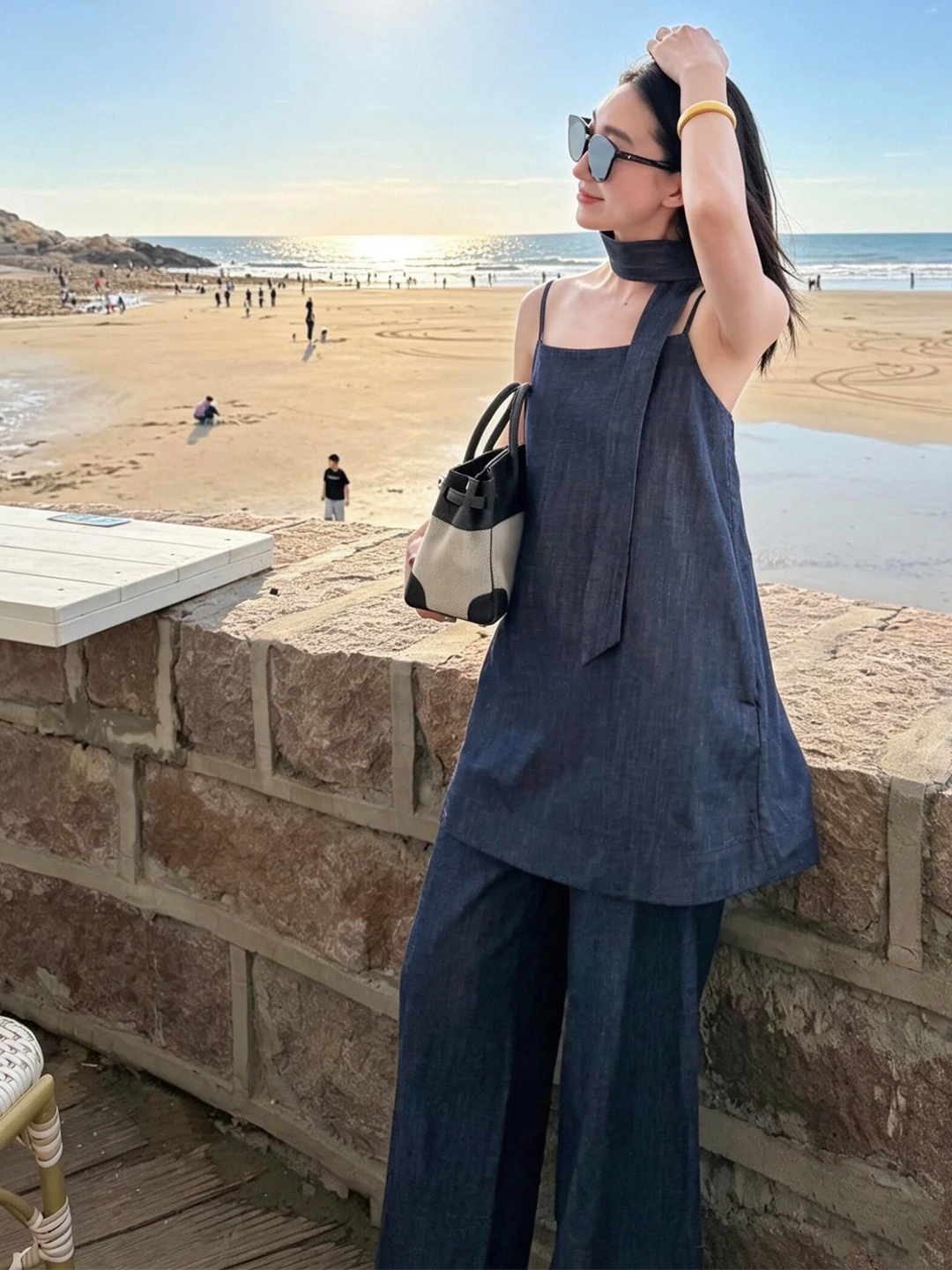 Summer Casual Style Women's Linen Sleeveless Stripe Crop Top And Skirt Two-Piece Set Fashionable Vintage Money Pattern
Summer Casual Style Women's Linen Sleeveless Stripe Crop Top And Skirt Two-Piece Set Fashionable Vintage Money Pattern