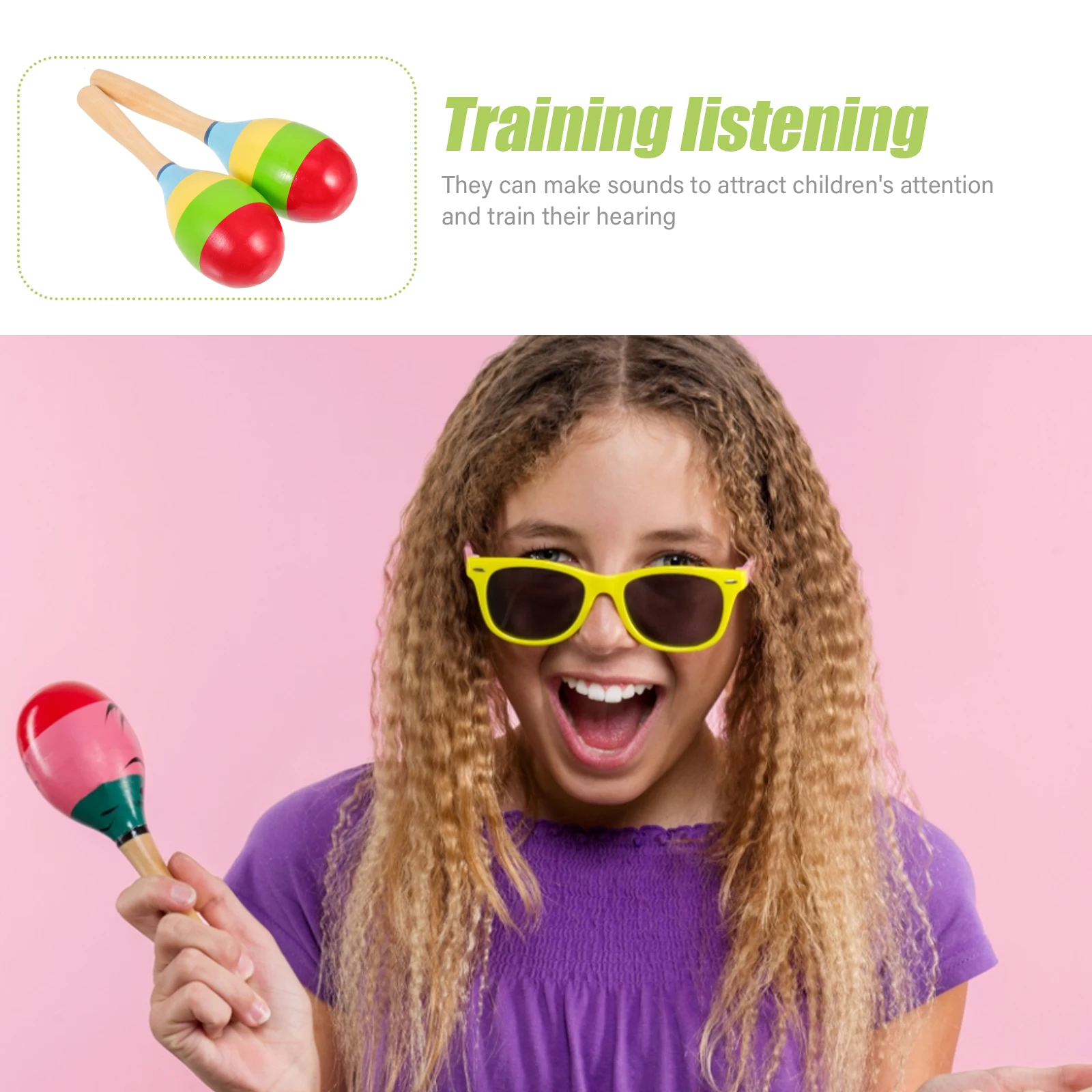2pcs 6cm Colorful Wooden Orff Sand Balls Maracas Kids Toys Baby Musical Instruments Preschool Percussion Playthings Safe Smooth
2pcs 6cm Colorful Wooden Orff Sand Balls Maracas Kids Toys Baby Musical Instruments Preschool Percussion Playthings Safe Smooth