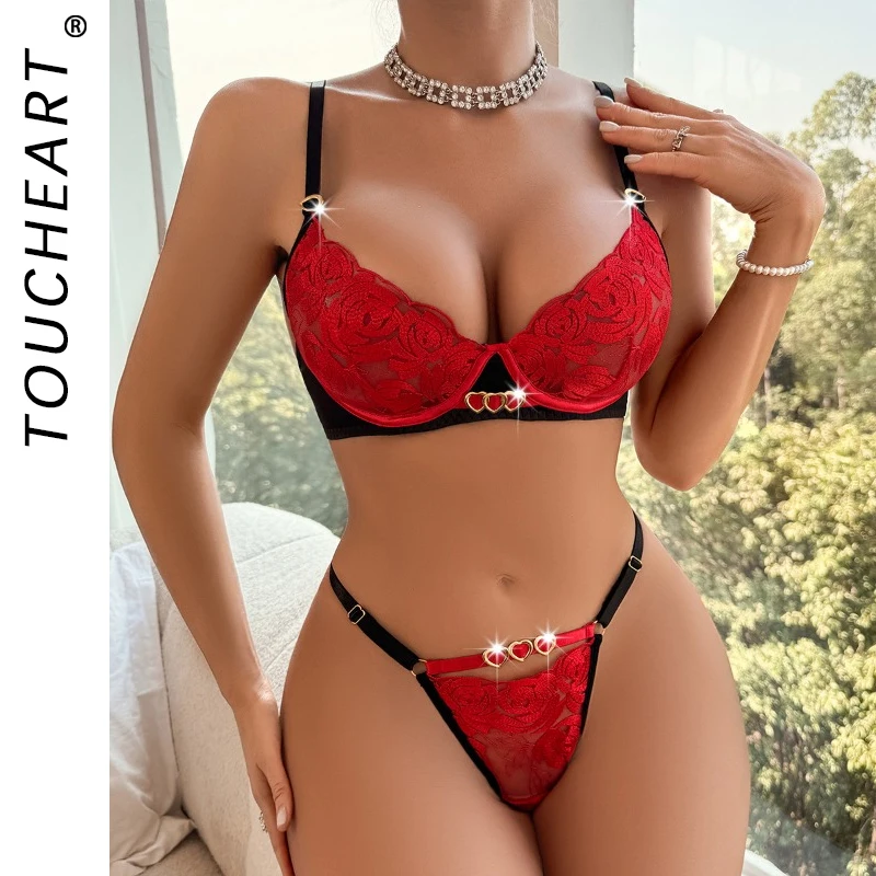 Toucheart 2 Piece Set Sexy Lingerie Set For Women Embroidery Stitching Love Comfort Mesh Perspective Interesting Underwear Set
Toucheart 2 Piece Set Sexy Lingerie Set For Women Embroidery Stitching Love Comfort Mesh Perspective Interesting Underwear Set