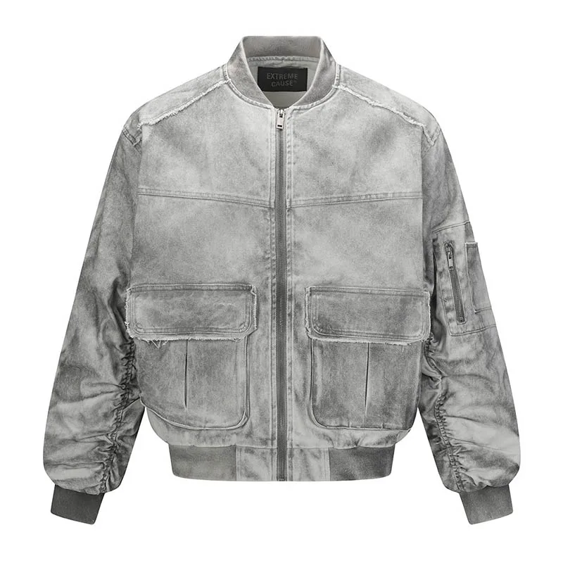 Vintage Hi Street Cargo Jackets Multi Pockets Techwear Washed Outwear Coats For Male Patchwork
Vintage Hi Street Cargo Jackets Multi Pockets Techwear Washed Outwear Coats For Male Patchwork