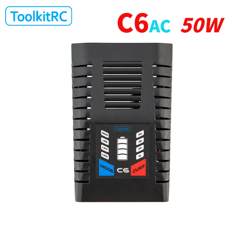 Genuine ToolkitRC C6 50W 5A Intelligent Simple Charger LiPo LiHv LiFe 1-6S NiMh Batteries for Model FPV Racing Freestyle Drone
Genuine ToolkitRC C6 50W 5A Intelligent Simple Charger LiPo LiHv LiFe 1-6S NiMh Batteries for Model FPV Racing Freestyle Drone