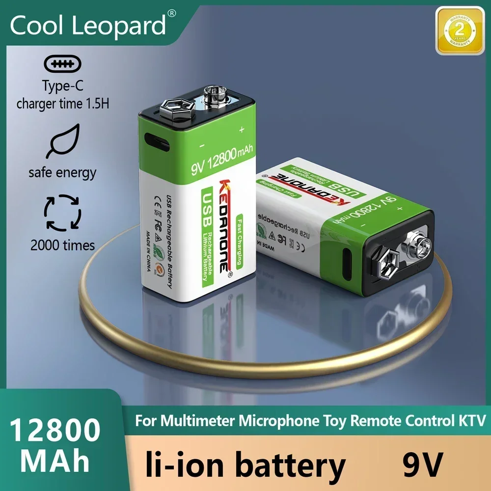 9V 12800mAh Batterie Multimetre, Microphone, Jouet, Telecommande, Utilisation KTV, Audio equipment 1-12 pieces USB Type-C
9V 12800mAh Batterie Multimetre, Microphone, Jouet, Telecommande, Utilisation KTV, Audio equipment 1-12 pieces USB Type-C