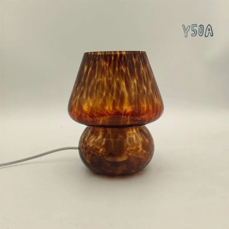 Y50A-Mushroom Table Lamp Small Bedside Table Glass Lamp Translucent Glass Desk Lamp For Living Room US Plug
Y50A-Mushroom Table Lamp Small Bedside Table Glass Lamp Translucent Glass Desk Lamp For Living Room US Plug