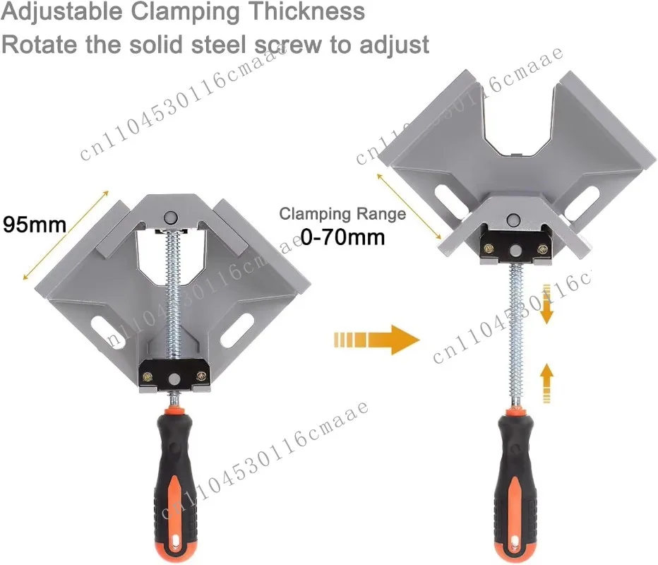 Single Handle 90 Degree Right Angle Clamp, Alloy Quick Action Angle Clamp for Woodworking, Photo Frame, and Aquarium Components
Single Handle 90 Degree Right Angle Clamp, Alloy Quick Action Angle Clamp for Woodworking, Photo Frame, and Aquarium Components