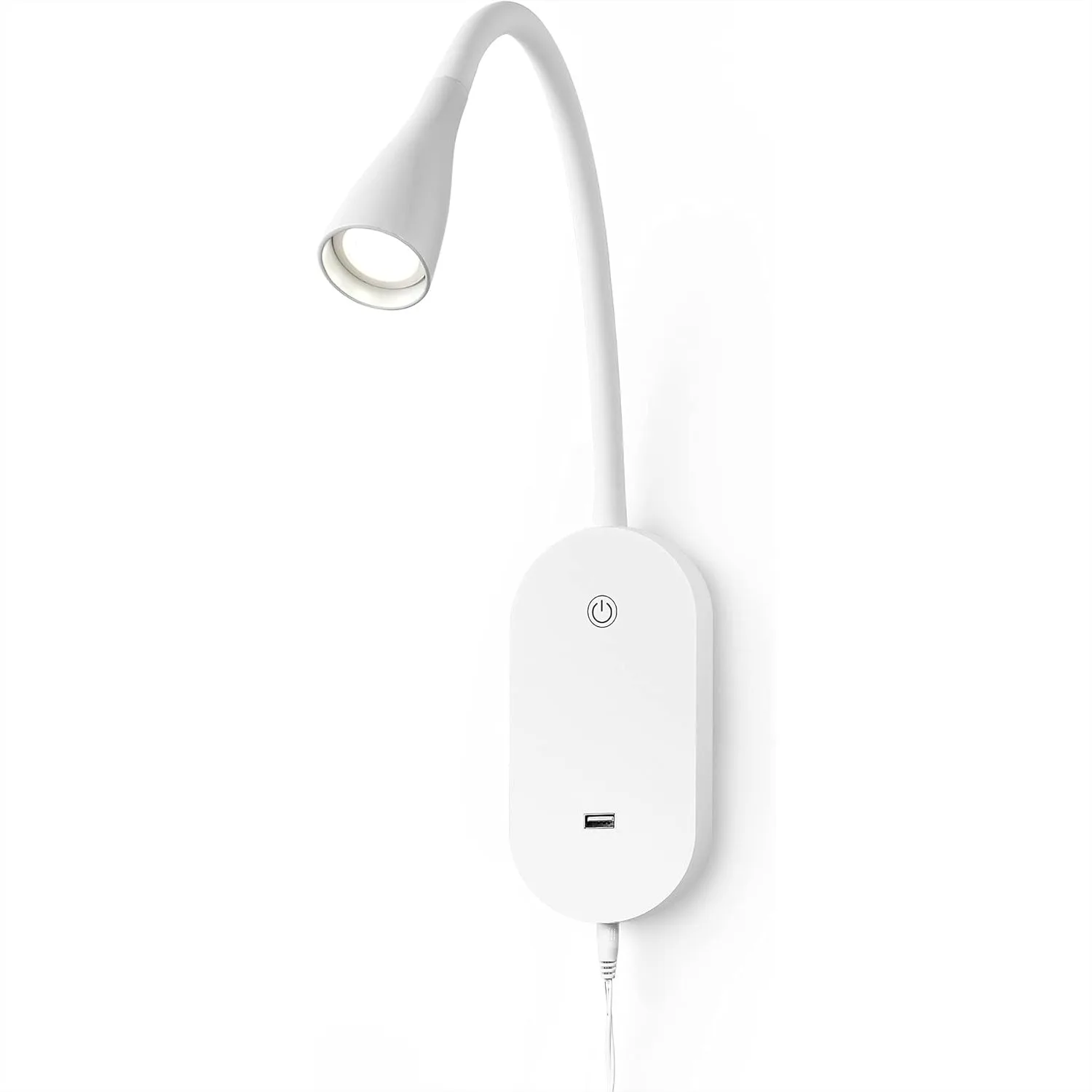 Wall Mount Reading Light, Focused Book Light for Reading in Bed, 5 Dimming, Touch Control, Flexible Gooseneck, USB Output, Easy
Wall Mount Reading Light, Focused Book Light for Reading in Bed, 5 Dimming, Touch Control, Flexible Gooseneck, USB Output, Easy