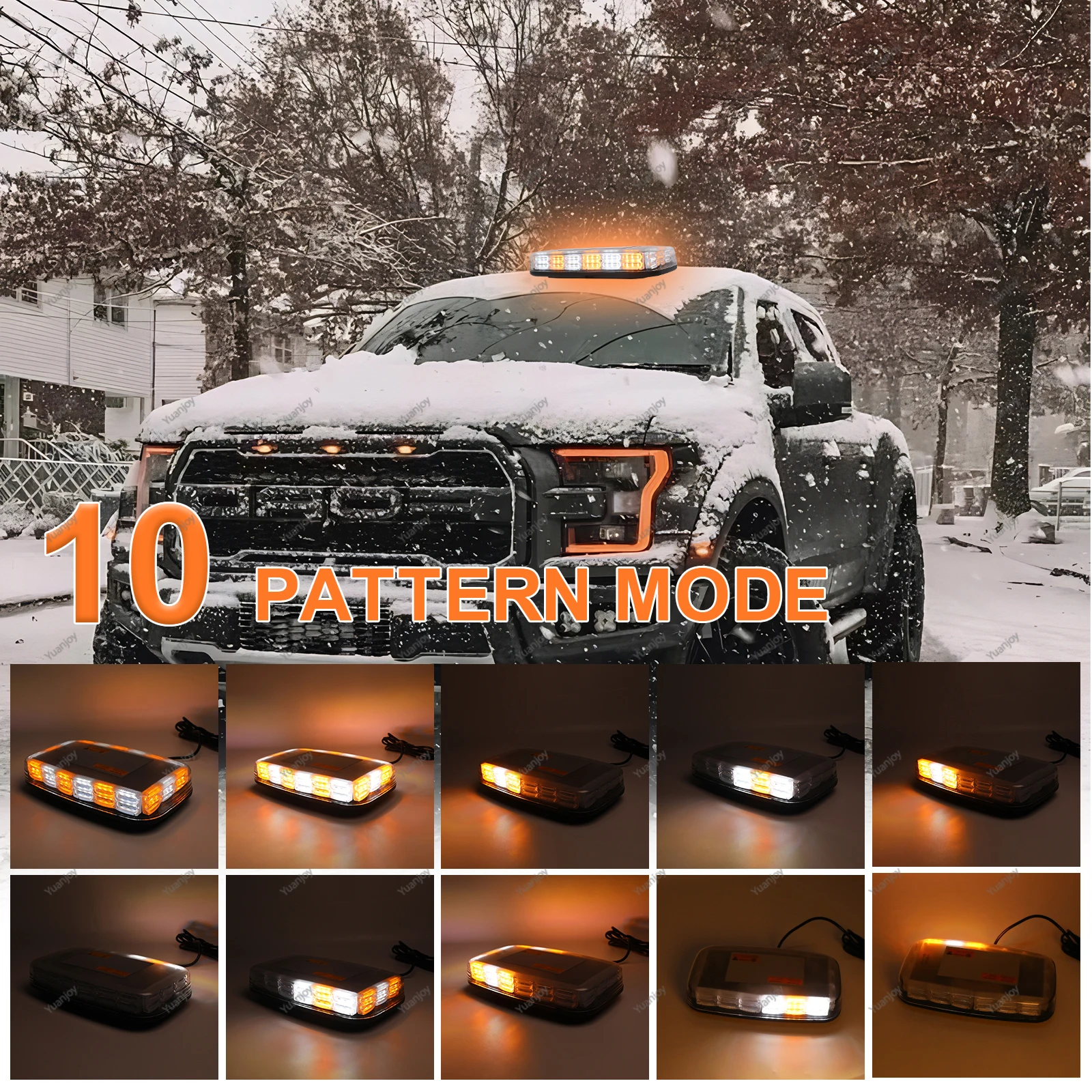 Yuanjoy 12-24V Magnetic Strobe Beacon Light - Emergency LED Strobe for Trucks, Trailers & Funeral Escort Vehicles
Yuanjoy 12-24V Magnetic Strobe Beacon Light - Emergency LED Strobe for Trucks, Trailers & Funeral Escort Vehicles