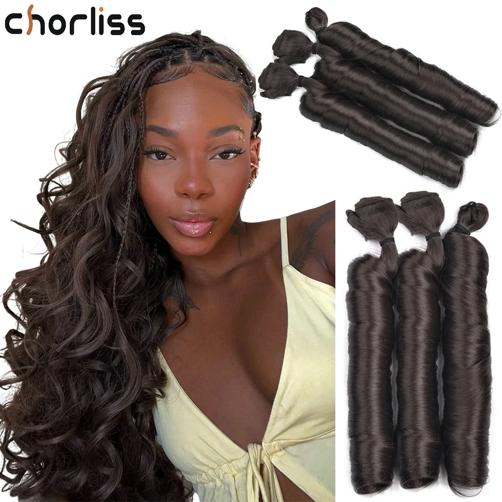 24Inch Hybrid Wavy Hair Weft and Bulk French Curl Crochet Braids Synthetic Braiding Hair Bundles Loose Wave Pony Hair Extensions
24Inch Hybrid Wavy Hair Weft and Bulk French Curl Crochet Braids Synthetic Braiding Hair Bundles Loose Wave Pony Hair Extensions