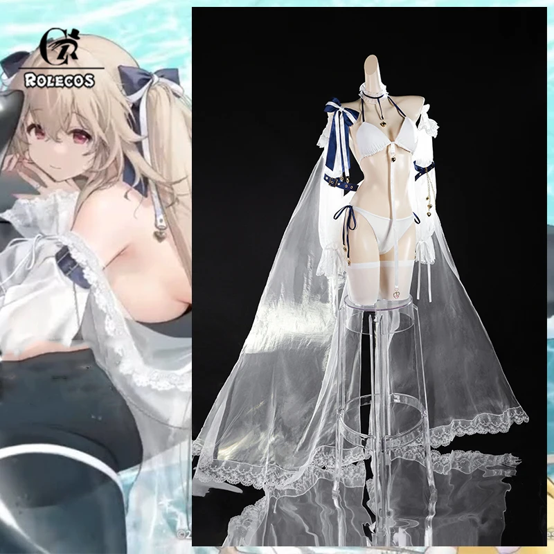 ROLECOS Game HMS Beach Holiday Anchorage Swimsuit Fanart Anchorage White Lace Sexy Halloween Party Role Play Cosplay Costume
ROLECOS Game HMS Beach Holiday Anchorage Swimsuit Fanart Anchorage White Lace Sexy Halloween Party Role Play Cosplay Costume