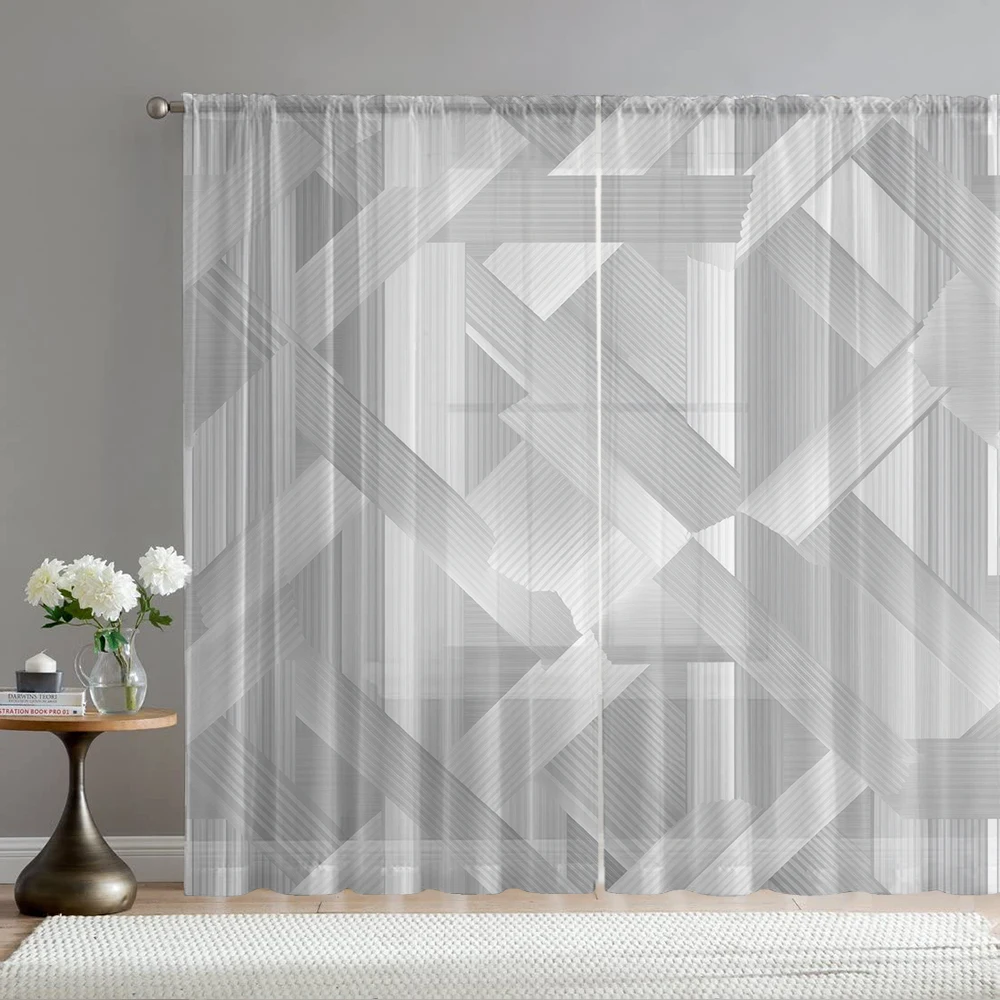 2Pcs Light Gray Line Geometric Pattern Print Home Decoration Window Screen Suitable For Coffee Shops, Restaurants, Bedrooms
2Pcs Light Gray Line Geometric Pattern Print Home Decoration Window Screen Suitable For Coffee Shops, Restaurants, Bedrooms