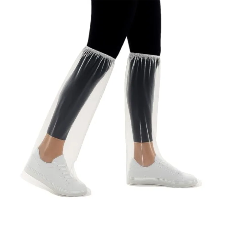 10 Pairs Waterproof Shoe Covers for Rain - Disposable Thickened Rain Shoe Covers, 19 inch Tall, Long Plastic Shoes and Boots fo
10 Pairs Waterproof Shoe Covers for Rain - Disposable Thickened Rain Shoe Covers, 19 inch Tall, Long Plastic Shoes and Boots fo