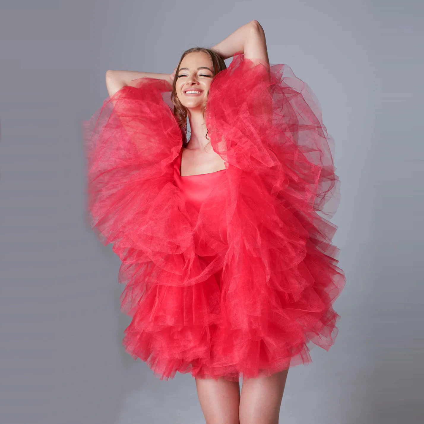 Very Puffy Mesh Prom Dresses High Street Ruffles Fluffy Tulle Mini Women Party Dress Custom Made Short Brithday Party Gowns
Very Puffy Mesh Prom Dresses High Street Ruffles Fluffy Tulle Mini Women Party Dress Custom Made Short Brithday Party Gowns