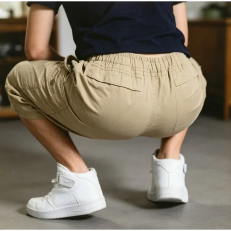 Breathable Cotton Linen Shorts Men Wide Leg Seven Pants with Pockets for Heavy Duty
Breathable Cotton Linen Shorts Men Wide Leg Seven Pants with Pockets for Heavy Duty