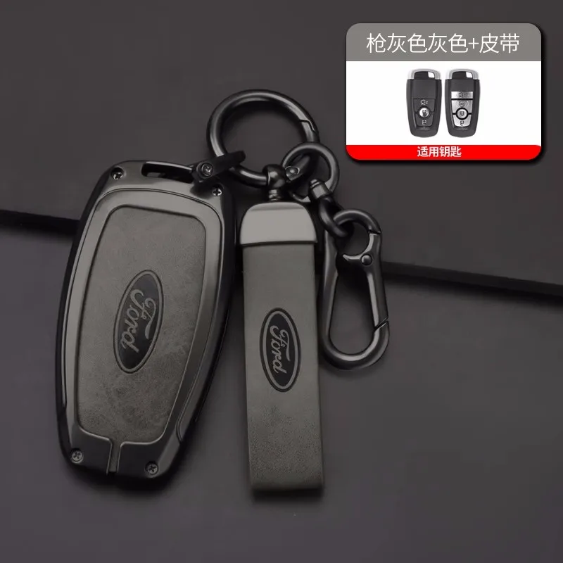 Alloy Leather Car Key Fob Case Cover for Ford Explorer F-150 Fusion Mustang Escape Edge Bronco Ranger Expedition 2018-2024
Alloy Leather Car Key Fob Case Cover for Ford Explorer F-150 Fusion Mustang Escape Edge Bronco Ranger Expedition 2018-2024