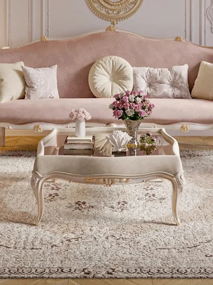 solid wood carving flower coffee table cream wind square tempered glass combination retro light luxury high-end FT
solid wood carving flower coffee table cream wind square tempered glass combination retro light luxury high-end FT