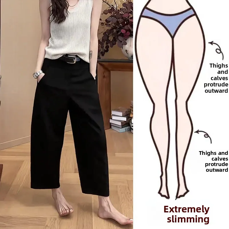 Summer Thin Casual Pants Women plus Size Loose Straight Leg Suit Pants High Waist Pocket Detail Casual Wear for plus Size Ladies
Summer Thin Casual Pants Women plus Size Loose Straight Leg Suit Pants High Waist Pocket Detail Casual Wear for plus Size Ladies
