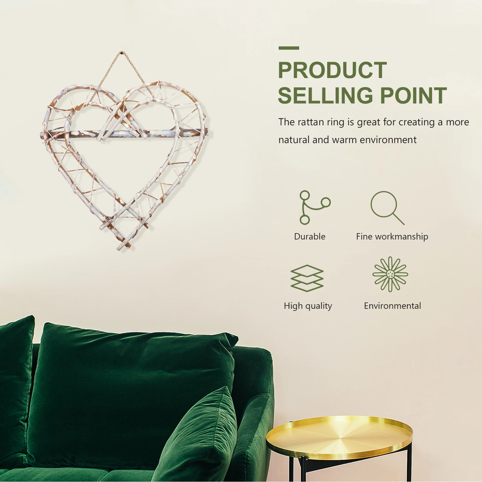 Heart Shaped Wreath Pendant Christmas Decor Front Door Garland DIY Supplies Hanging Rattan Home Decor Holiday Ornament Festival
Heart Shaped Wreath Pendant Christmas Decor Front Door Garland DIY Supplies Hanging Rattan Home Decor Holiday Ornament Festival
