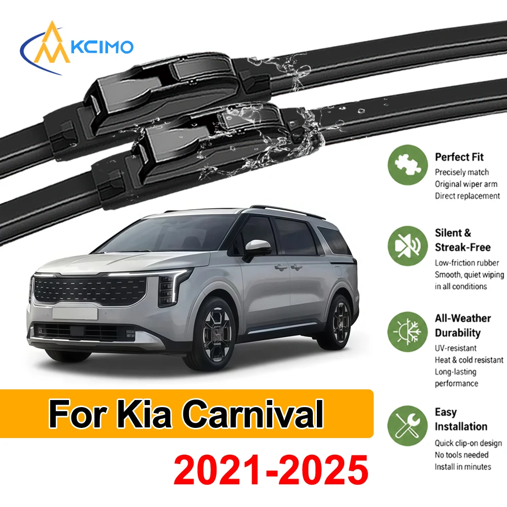 Car Accessories Replacement Windshield Wiper Kit For Kia Carnival KA4 2021-2025 Front Window Rubber Blades Windscreen Wipers
Car Accessories Replacement Windshield Wiper Kit For Kia Carnival KA4 2021-2025 Front Window Rubber Blades Windscreen Wipers