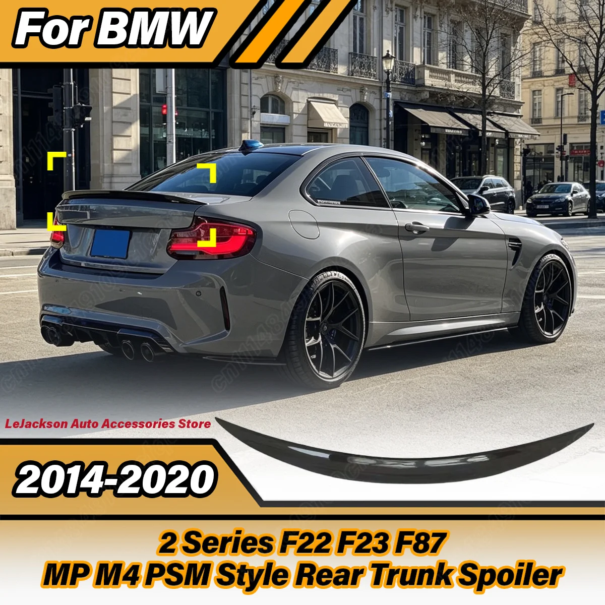 For BMW 2 Series F22 F23 F87 2014 2015 2016 2017 2018 2019 2020 Auto MP M4 PSM Style Rear Trunk Spoiler Body Modification Kit
For BMW 2 Series F22 F23 F87 2014 2015 2016 2017 2018 2019 2020 Auto MP M4 PSM Style Rear Trunk Spoiler Body Modification Kit