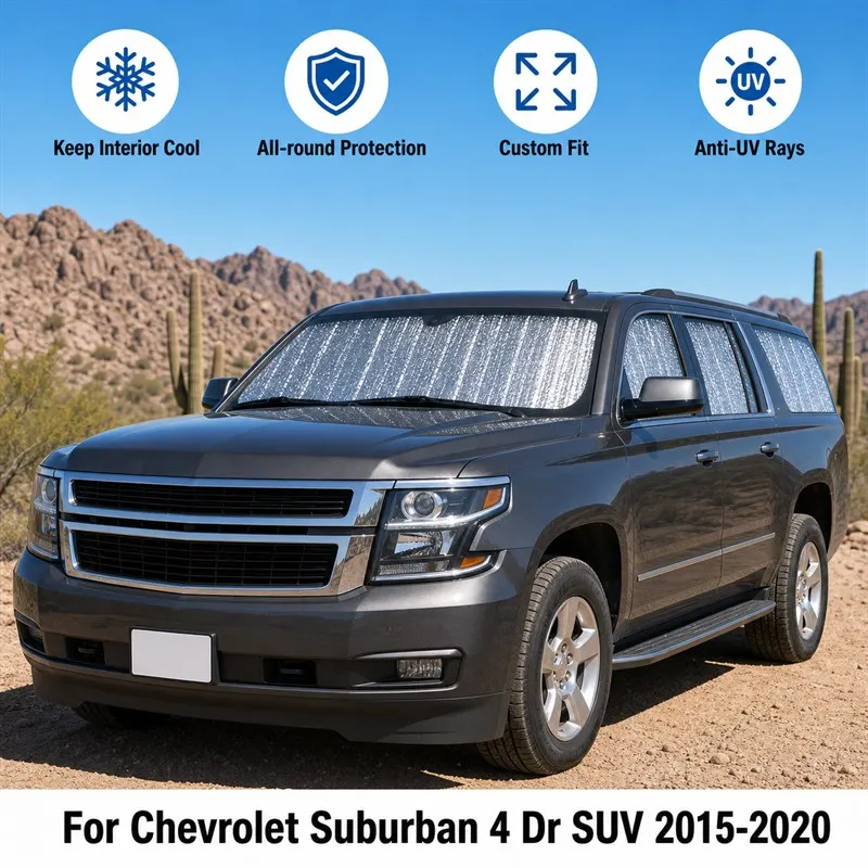 For Chevrolet Suburban 4 Dr SUV 2015-2020 Full Set Car Window Sunshades UV Block Privacy Heat Insulated Foldable Car Curtain
For Chevrolet Suburban 4 Dr SUV 2015-2020 Full Set Car Window Sunshades UV Block Privacy Heat Insulated Foldable Car Curtain